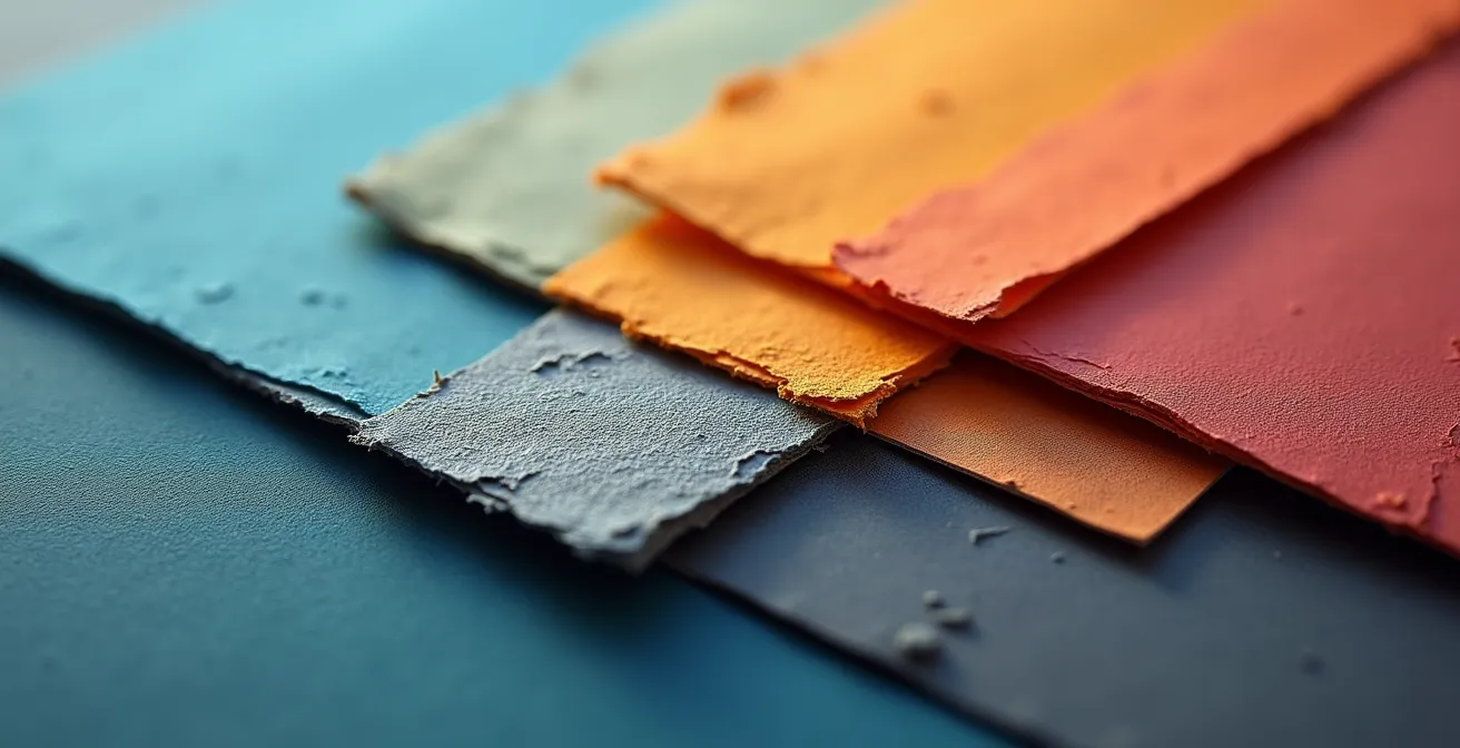 Détail de texture papier et encre illustrant le processus d'optimisation