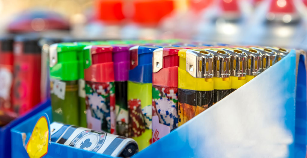 briquet décoré